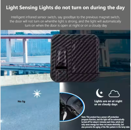 Angel Wings Dynamic Welcome Light for Tesla Model Y & Model 3 Highland – Romantic LED Projection Floor Lamp