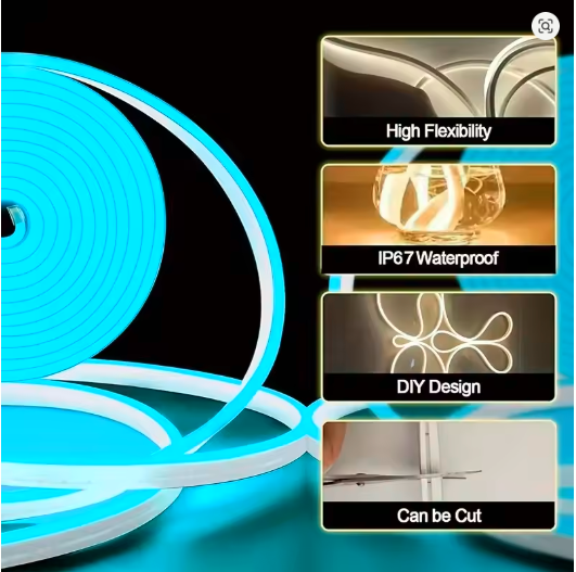 Tuya Smart WiFi Neon LED Strip 30M – RGB Music Sync Lights with Alexa & App Control