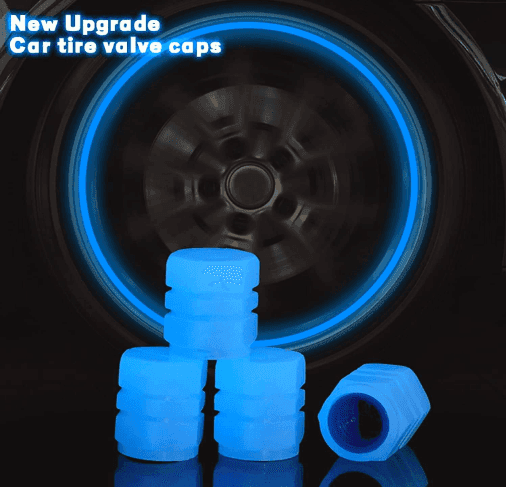 1-20PCS Luminous Glow Car & Motorcycle Tire Valve Caps – Night-Glowing, Waterproof, Universal Wheel Accessory
