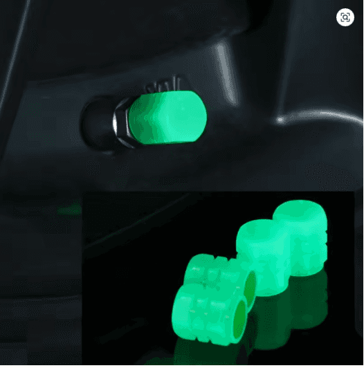1-20PCS Luminous Glow Car & Motorcycle Tire Valve Caps – Night-Glowing, Waterproof, Universal Wheel Accessory