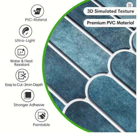 20 Pack 3D Matte Fish Peel & Stick Wall Panels – Waterproof, Self - Adhesive PVC Wall Tiles for Kitchen, Bedroom, RV & Home Decor - GripGo.Online