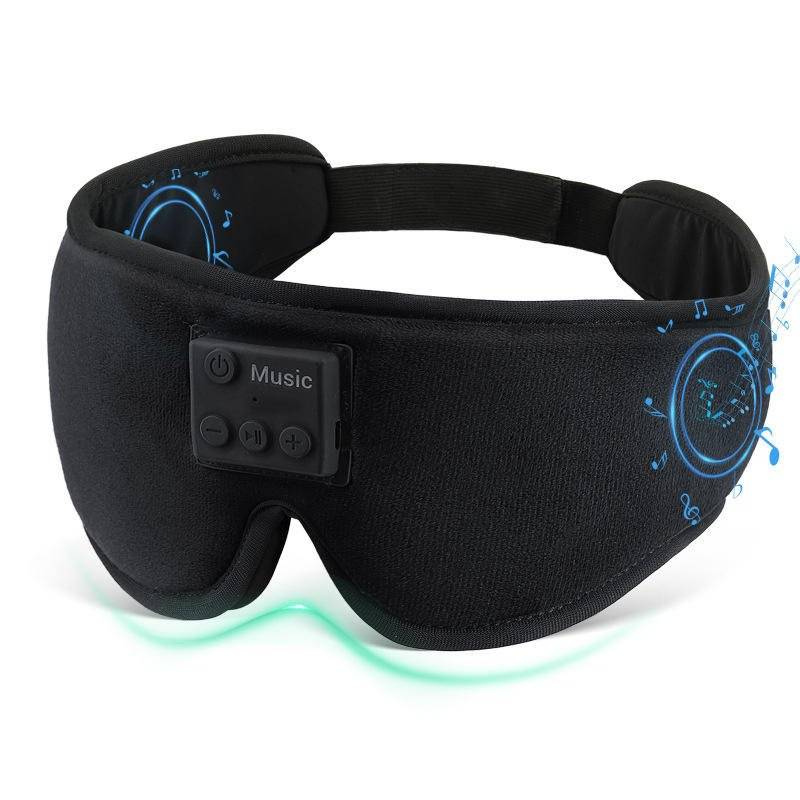 2024 3D Bluetooth Sleep Mask – Heated Eye Care with Sound Therapy & Memory Foam Comfort