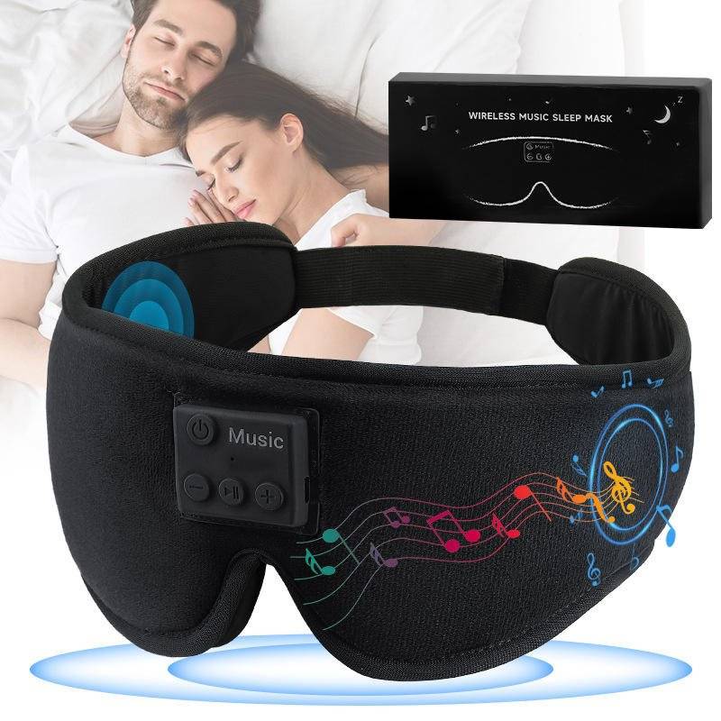 2024 3D Bluetooth Sleep Mask – Heated Eye Care with Sound Therapy & Memory Foam Comfort - GripGo.Online
