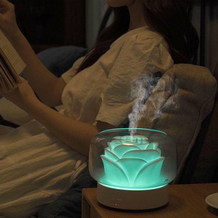 2025 FlameGlow Ultrasonic Aroma Diffuser – Smart USB Humidifier for Home, Hotel & Wellness Spaces - GripGo.Online