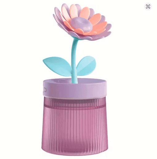 2025 Mini Flower Mist Diffuser – USB Ultrasonic Humidifier with LED Night Light & Remote Control
