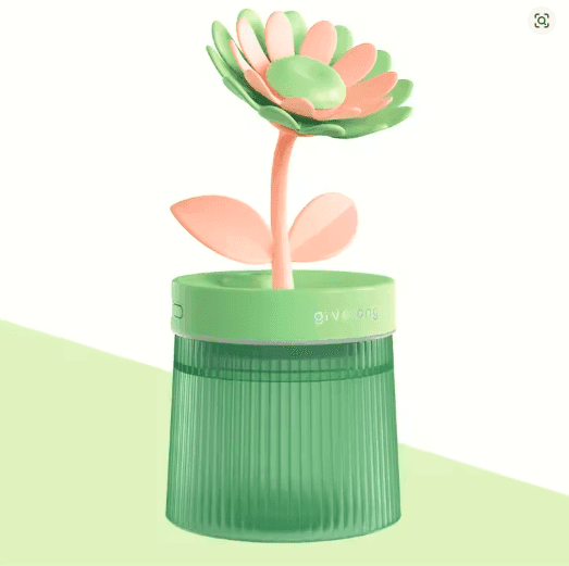2025 Mini Flower Mist Diffuser – USB Ultrasonic Humidifier with LED Night Light & Remote Control