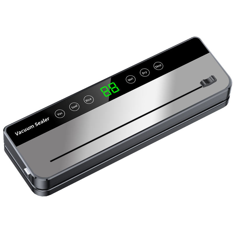 2025 Compact Food Vacuum Sealer – Automatic Sealing Machine with Cutter & Multi-Mode Functionality
