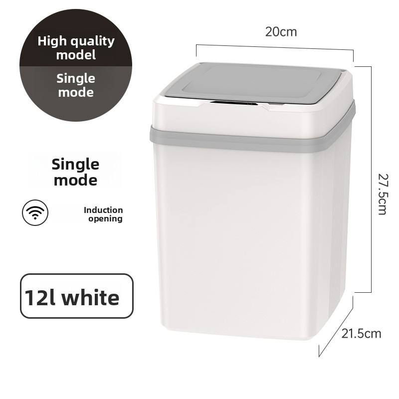 2025 Smart Sensor Trash Bin – Automatic Lid Square Bucket for Kitchen, Bathroom & Office