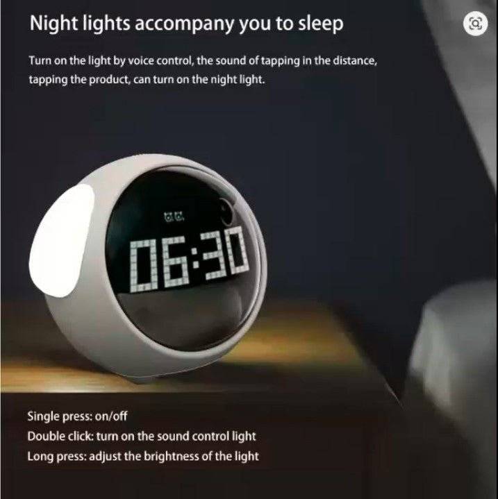 All-in-One Intelligent Night Light & Alarm Clock for Kids – Designed for Healthy Sleep & Bright Mornings