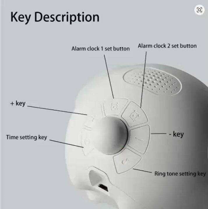 All-in-One Intelligent Night Light & Alarm Clock for Kids – Designed for Healthy Sleep & Bright Mornings
