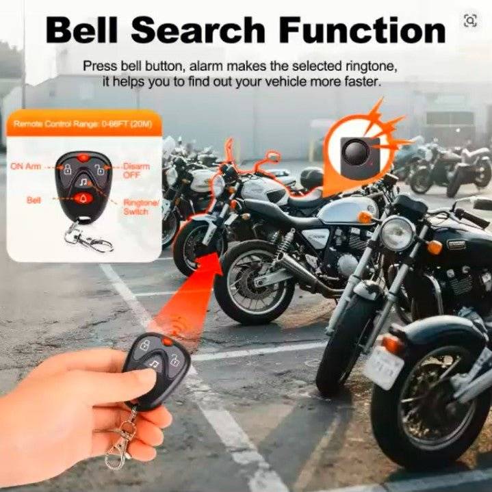 Awapow Wireless Anti-Theft Alarm – 110dB Vibration Sensor with Remote Control for Home, Bike, Car & Motorcycle Security