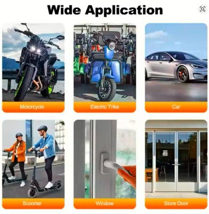 Awapow Wireless Anti-Theft Alarm – 110dB Vibration Sensor with Remote Control for Home, Bike, Car & Motorcycle Security