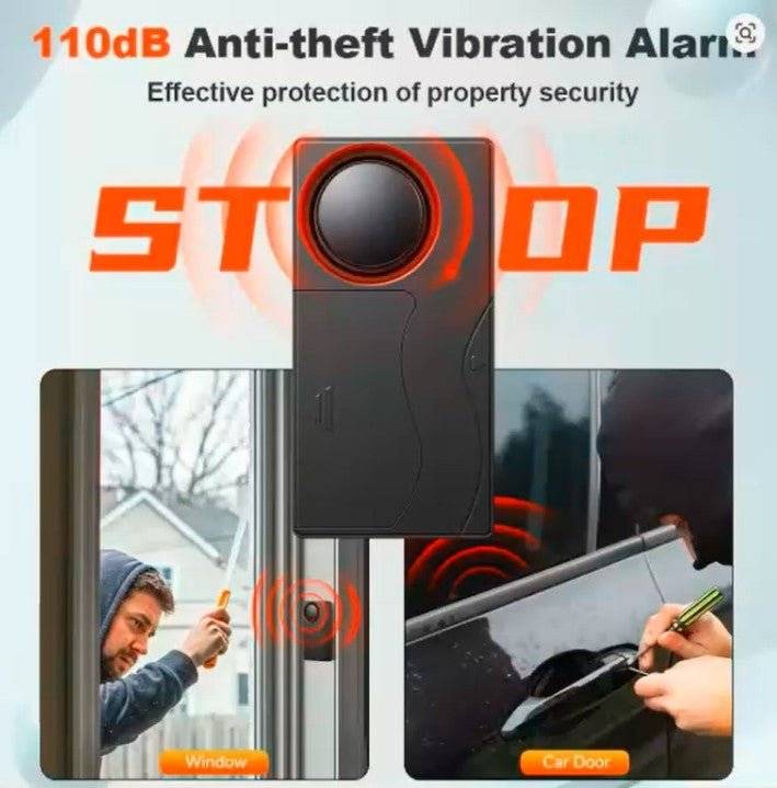 Awapow Wireless Anti-Theft Alarm – 110dB Vibration Sensor with Remote Control for Home, Bike, Car & Motorcycle Security