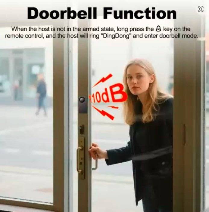 Awapow Wireless Anti-Theft Alarm – 110dB Vibration Sensor with Remote Control for Home, Bike, Car & Motorcycle Security