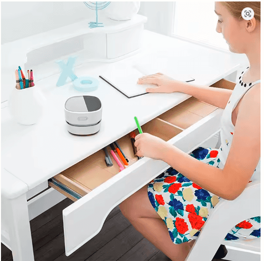 Wireless Mini Desktop Vacuum Cleaner | USB Rechargeable 1400mAh Table Dust Sweeper for Home, Office, School & Keyboard Cleaning