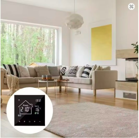 Smart WiFi Intelligent Thermostat – Portable Heating Control with Child Safety Lock & Weekly Programming