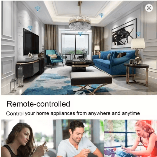 Melery WiFi Smart Power Strip 4-Outlet + 4 USB | Tuya Alexa Google Home Compatible (Brazil Plug, 1.5m Cord)