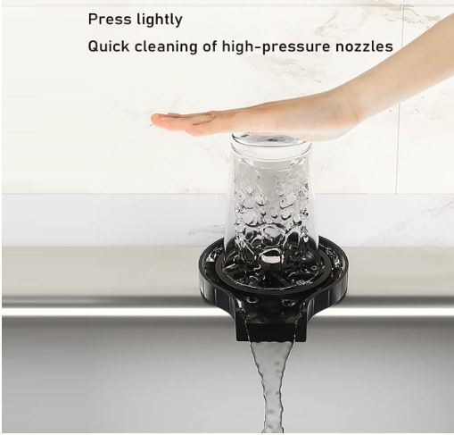 High Pressure Glass Rinser for Kitchen Sink – Faucet Cup Washer & Cleaning Tool for Coffee, Beer & Bar Accessories