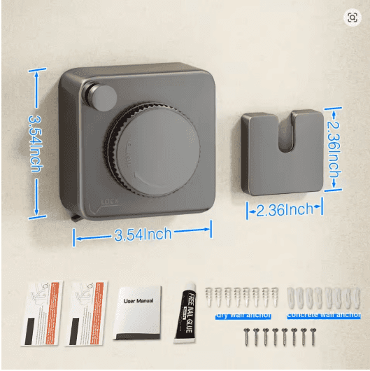 Retractable Clothesline Dryer – Wall Mounted Stainless Steel Laundry Rack for Indoor & Outdoor Drying