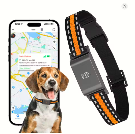 2025 Waterproof 4G GPS Pet Tracker Collar – Real-Time Locator with Geo-Fence, Free App & 7-Day Battery