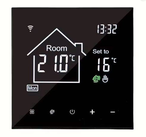 Smart WiFi Intelligent Thermostat – Portable Heating Control with Child Safety Lock & Weekly Programming