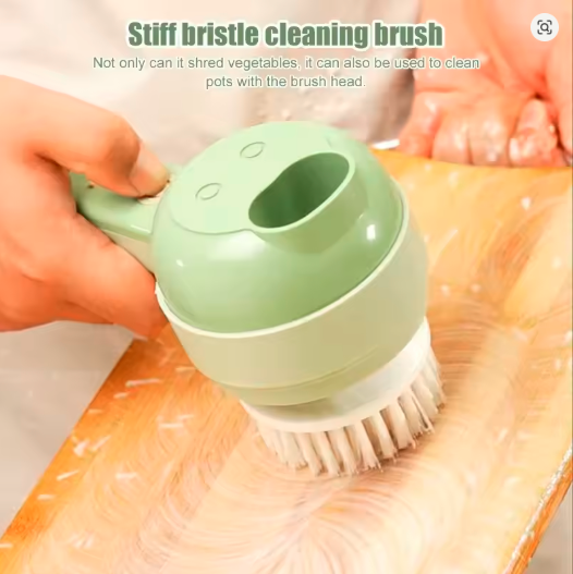 4-in-1 Electric Vegetable Cutter – Wireless Handheld Chopper, Slicer & Mincer for Garlic, Onion & Cooking Prep