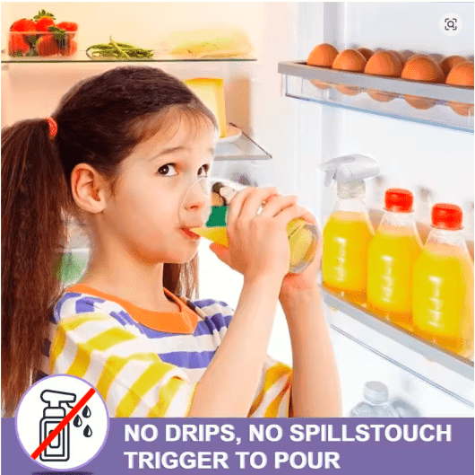 Electric Drink Dispenser – Battery Operated Magic Tap for Fridge Gallon Milk, Juice & Water – No-Lift Beverage Pump for Kids & Family