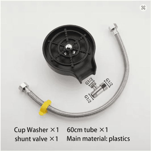 High Pressure Glass Rinser for Kitchen Sink – Faucet Cup Washer & Cleaning Tool for Coffee, Beer & Bar Accessories