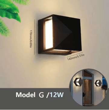 LED Outdoor Wall Light – IP66 Waterproof Motion Sensor Lamp for Porch, Balcony, Garden & Patio