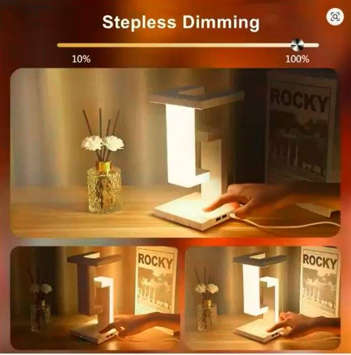 LED Table Lamp with Wireless Charger – Detachable Night Light & Fast Charging Stand for iPhone & Samsung Devices