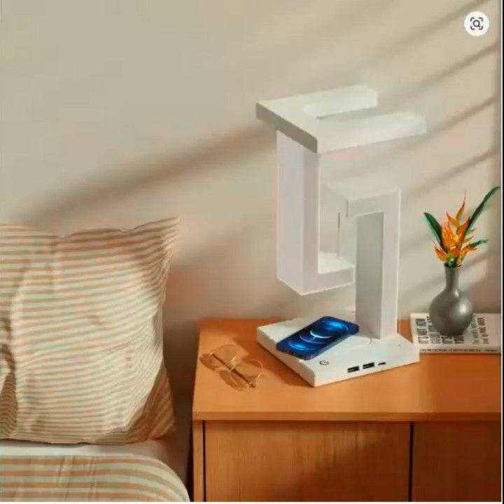 LED Table Lamp with Wireless Charger – Detachable Night Light & Fast Charging Stand for iPhone & Samsung Devices