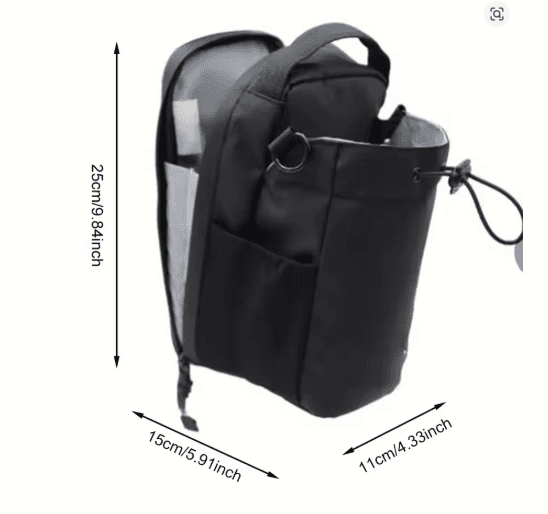 Magnetic Gym Water Bottle Carrier Bag with Phone Pocket – Portable Large Capacity Fitness Organizer