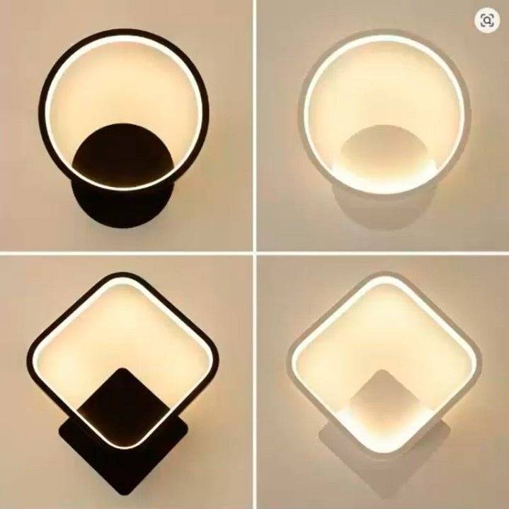 Modern Round LED Wall Lamp – Aluminium Wall Sconce for Bedroom, Living Room, Hallway & Study