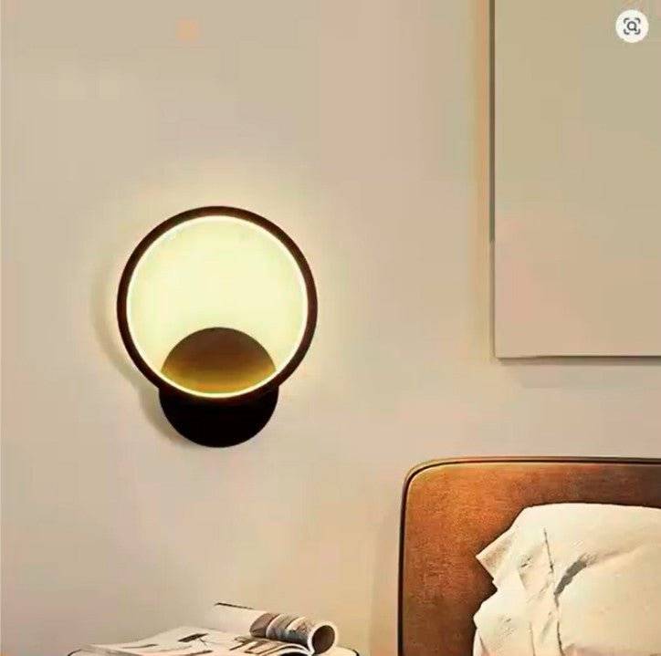 Modern Round LED Wall Lamp – Aluminium Wall Sconce for Bedroom, Living Room, Hallway & Study