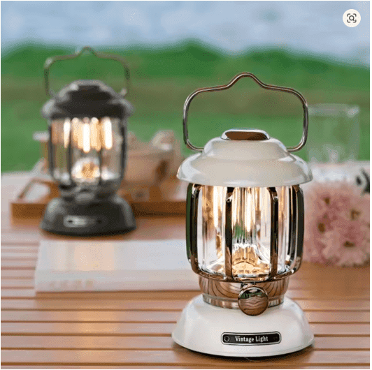 Retro Camping Lantern – USB Rechargeable, Waterproof & Vintage LED Light That Elevates Every Adventure - GripGo.Online