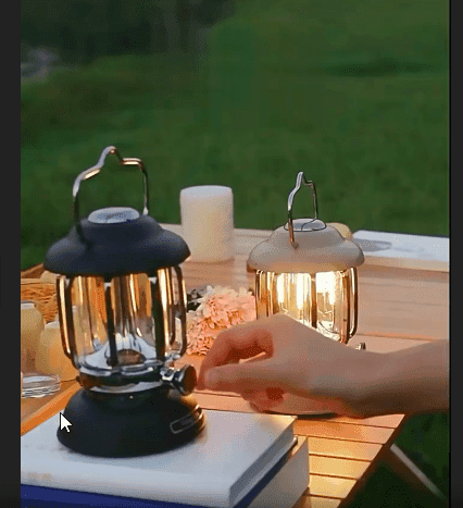 Retro Camping Lantern – USB Rechargeable, Waterproof & Vintage LED Light That Elevates Every Adventure