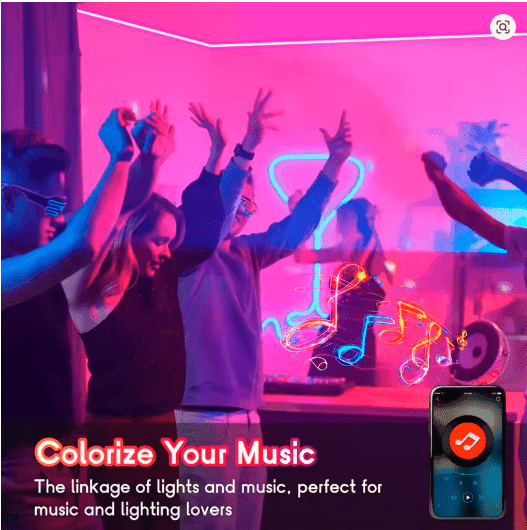 Tuya Smart WiFi Neon LED Strip 30M – RGB Music Sync Lights with Alexa & App Control