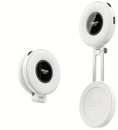 Ulanzi LM19 MagSafe Selfie Light – Portable Fill Light for iPhone 16/15/14/13/12 Pro Max, Vlog & Video Stand