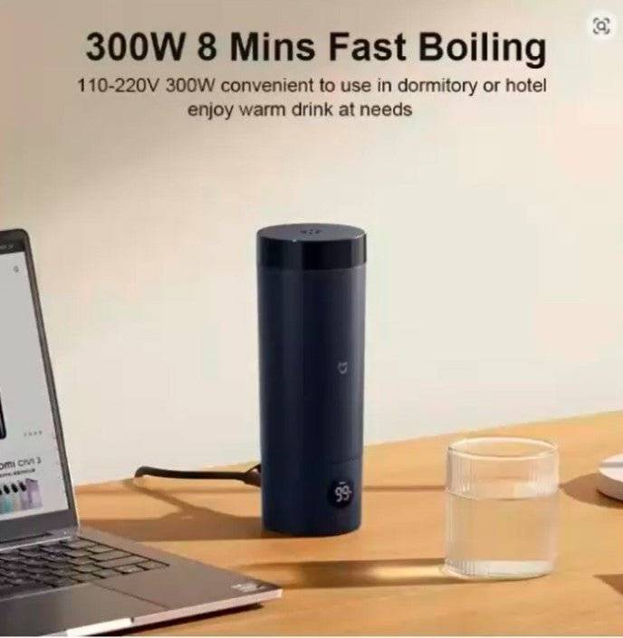 Xiaomi Mijia Portable Electric Heating Cup – 316 Stainless Steel Smart Thermos for Students & Travel
